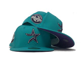 Teal Houston Astros 45th Anniversary Custom New Era Fitted Hat