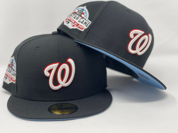 WASHINGTON NATIONALS 2018 ALL STAR GAME BLACK ICY BRIM NEW ERA FITTED HAT