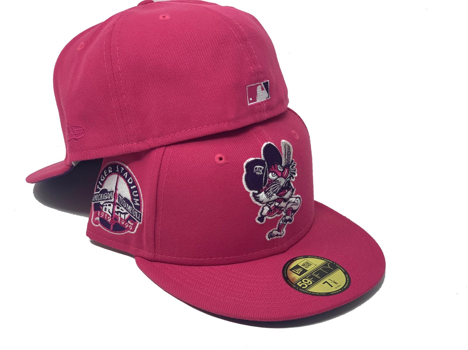 Pink Detroit Tigers Custom 59fifty New Era Fitted Hat – Sports