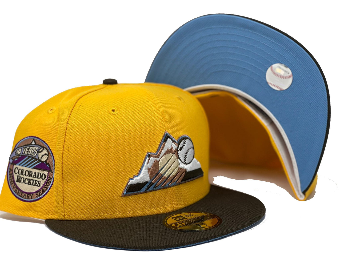Colorado Rockies 10th Anniversary New Era Fitted Hats