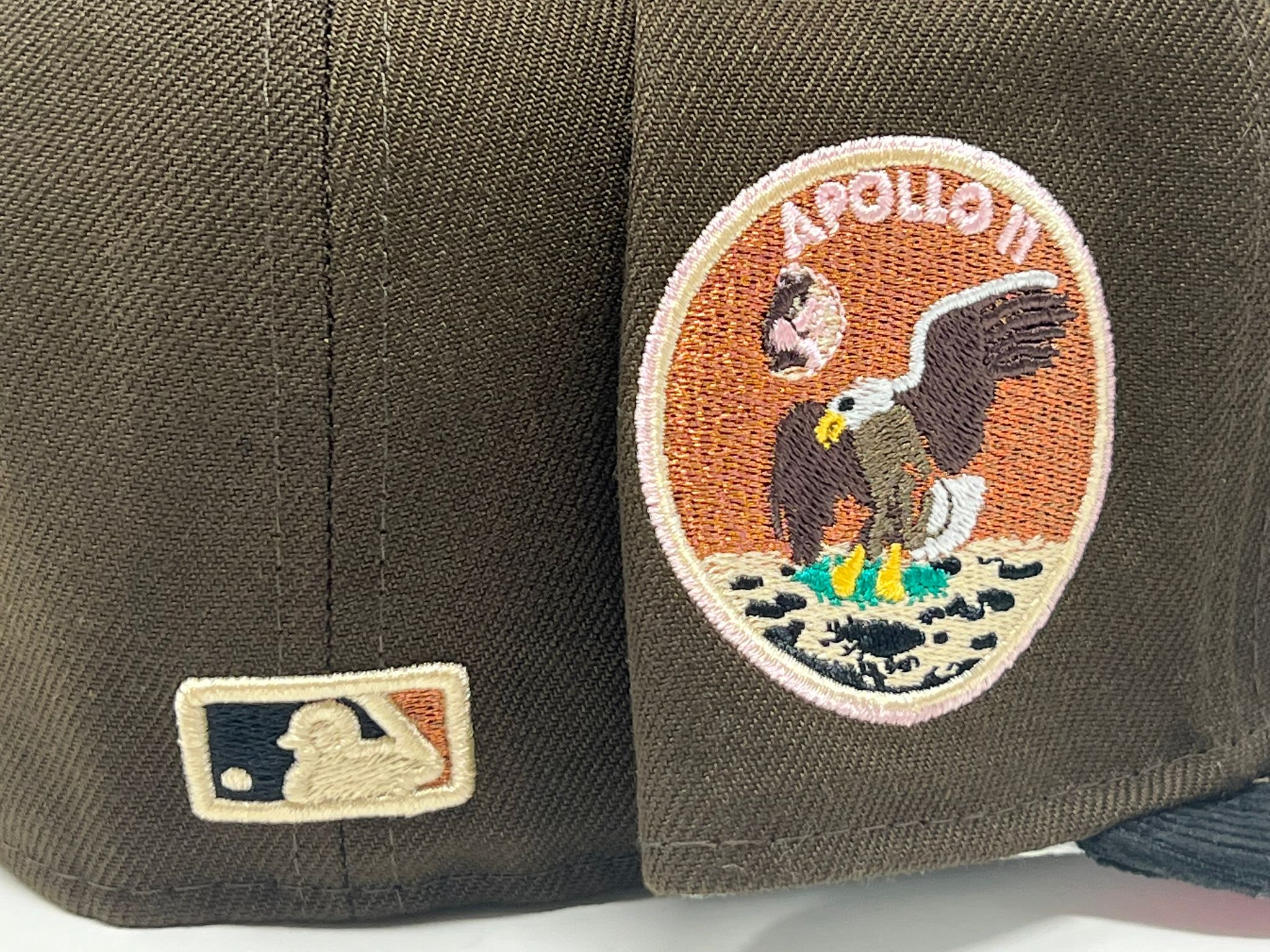 Exclusive New Era Houston Astros Hat MLB Club Size 7 1/4 Apollo 11 Brown