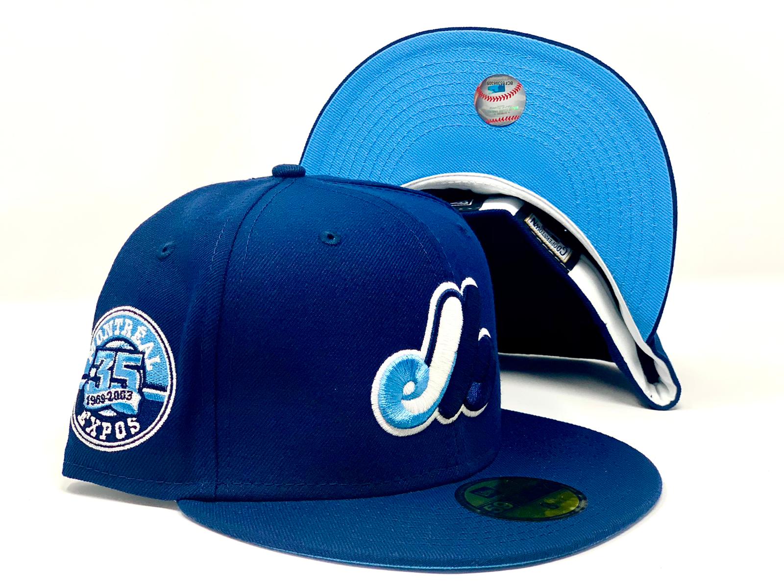 New Era Montreal Expos Glacier Blue Ice Edition 59Fifty Fitted Hat