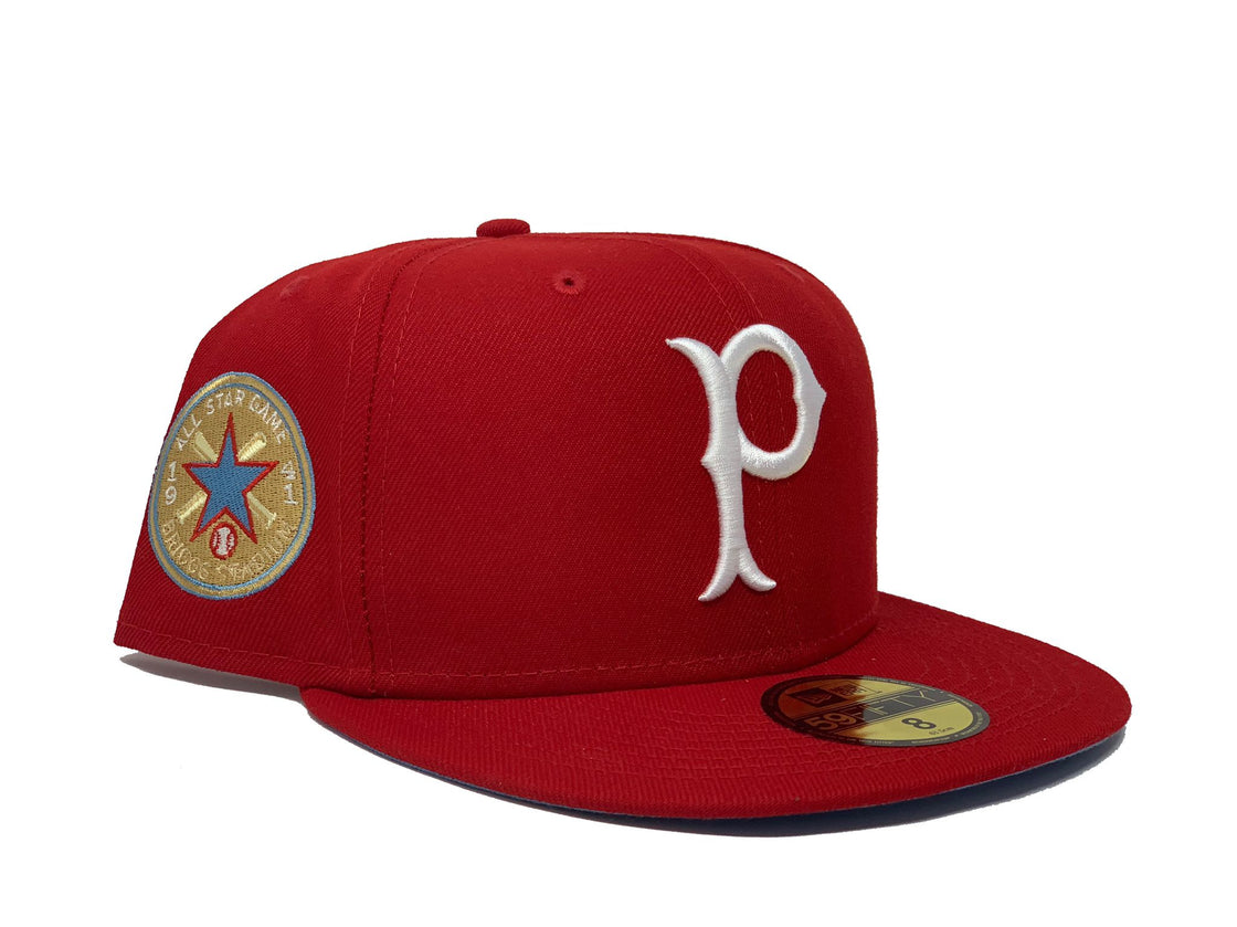 PITTSBURGH PIRATES 1941 ALL STAR GAME RED ICY BRIM NEW ERA FITTED HAT