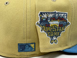 PITTSBURGH PIRATES 2006 ALL STAR GAME "SUNRISE GRADIENT 2" RUST ORANGE BRIM NEW ERA FITTED HAT