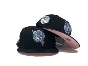 FLORIDA MARLIN 2003 WORLD CHAMPIONS BLACK PINK BRIM NEW ERA FITTED HAT