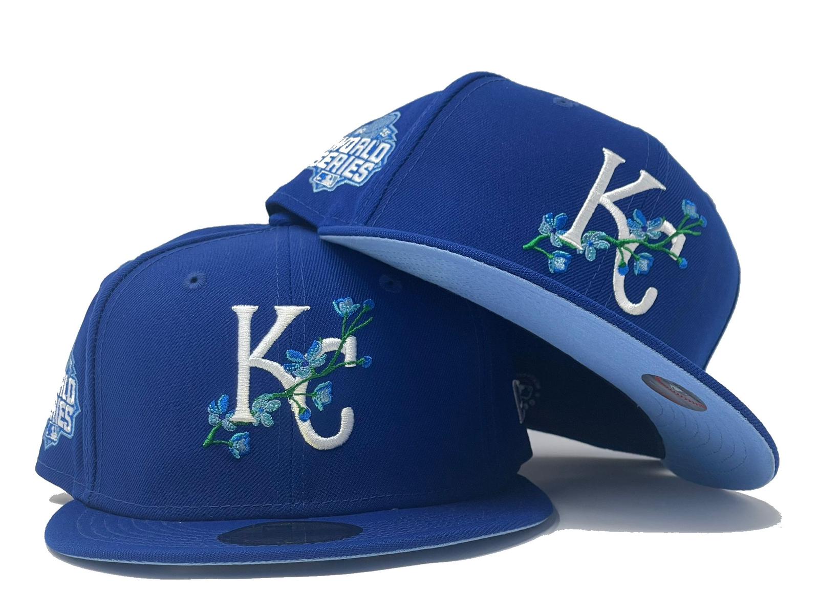 Kansas City Royals Hat Cap 7 1/2 Exclusive New Era Fitted Patch UV