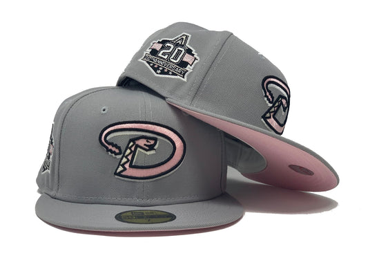 Arizona Diamond Backs 20th Anniversary Pink Concrete New Era Fitted Hat