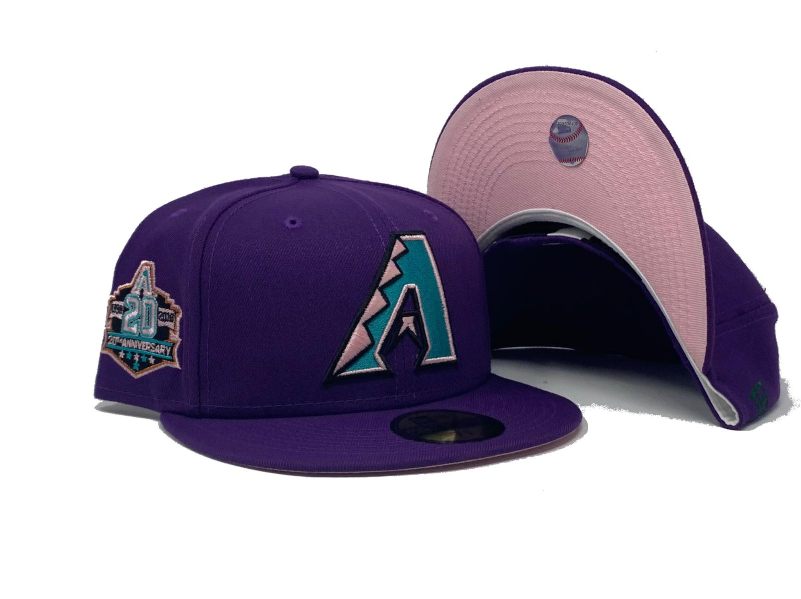 NWT '47 Brand Arizona Diamondbacks Retro Logo PATCH Purple Snapback Hat  NEW