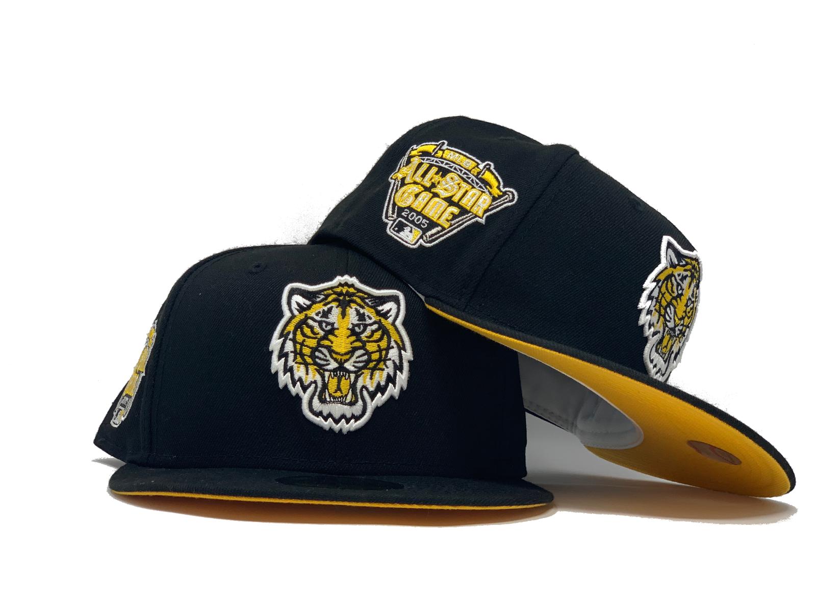 New Era Detroit Tigers MLB 59FIFTY Fitted Cap Hat Splatted Glow in The Dark  (7 3/8, Black/Cyber Yellow) : : Clothing & Accessories