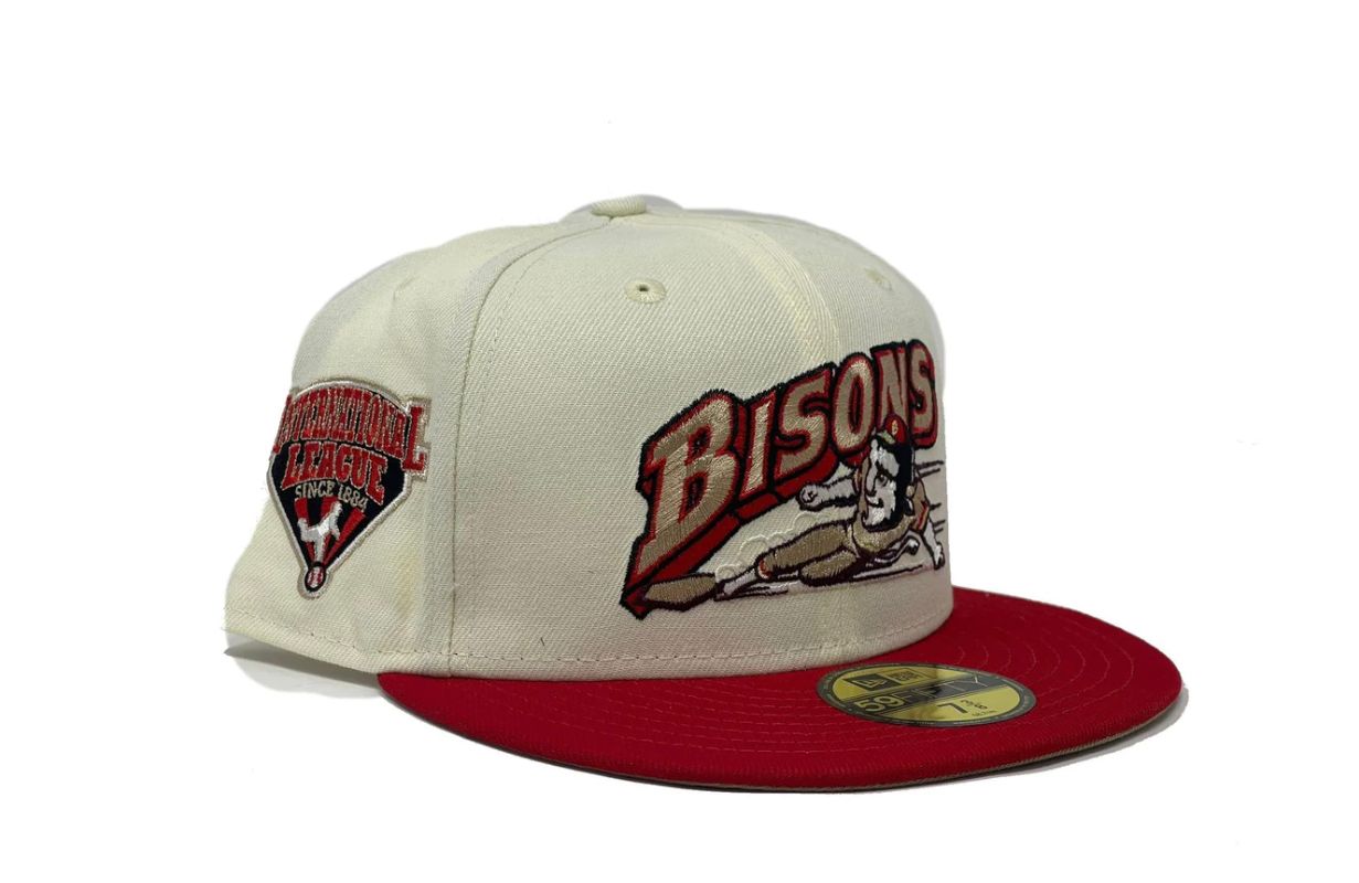 Buffalo Bisons International League Stone Brim New Era Fitted Hat