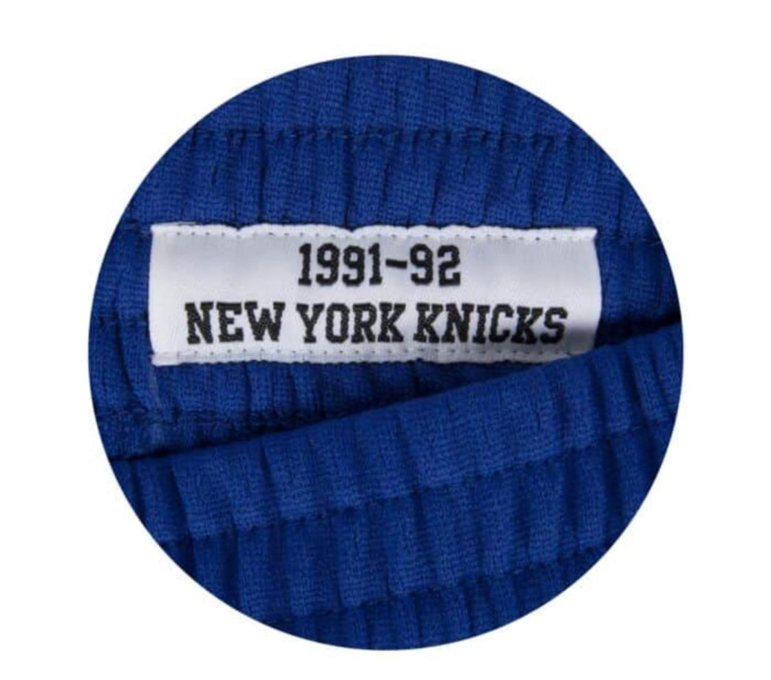 NEW YORK KNICKS Mitchell and Ness NBA Royal Blue Swingman Shorts 1991-92