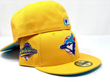 TORONTO BLUE JAYS 1192 WORLD SERIES TAXI YELLOW TEAL BRIM NEW ERA FITTED