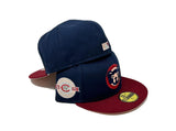 CHICAGO CUBS 100TH ANNIVERSARY GLOW IN THE DARK "BLOOD MOON COLLECTION" PEACH BRIM NEW ERA FITTED HAT