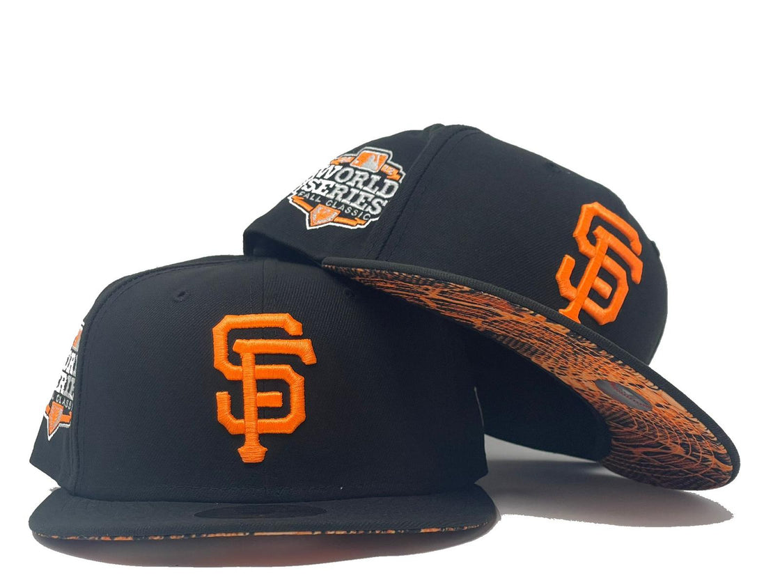 San Francisco Giants 2012 World Series Snakeskin Print Brim New Era Fitted Hat