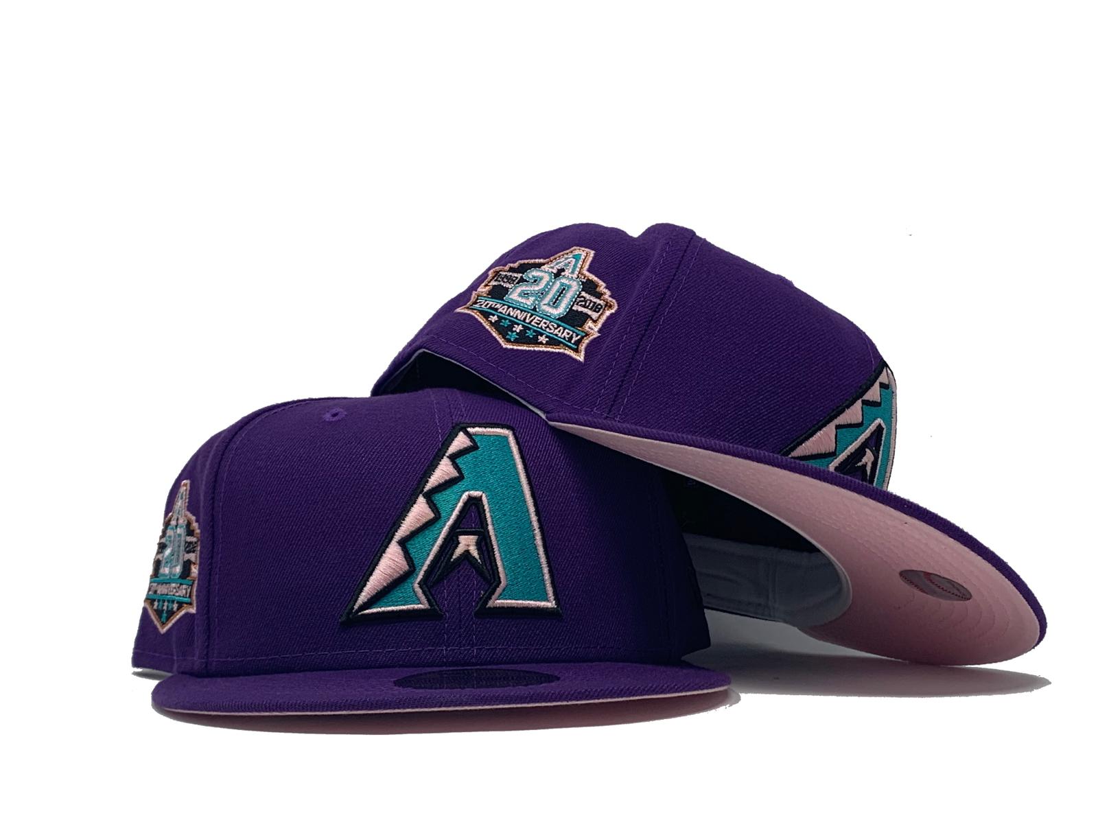 Arizona Diamondbacks CHAIN STITCH HEARTS Purple Fitted Hat