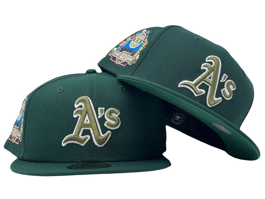Oakland Athletics 40th Anniversary "Botanical Pack" 59Fifty New Era Fitted Hat