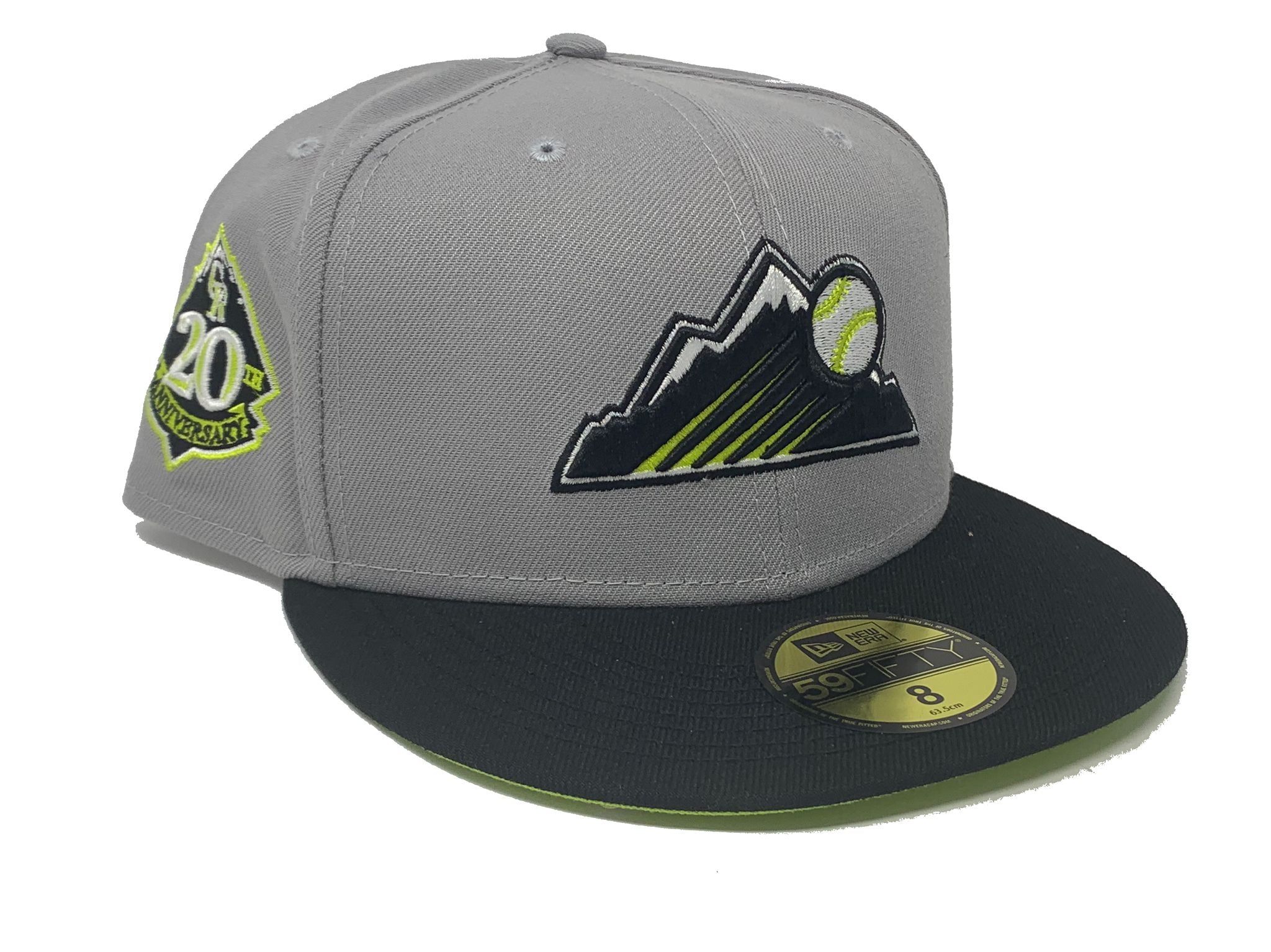 New Era Colorado Rockies Fuji 2021 All Star Game Patch Hat Club Exclusive 59FIFTY Fitted Hat Grey/Black
