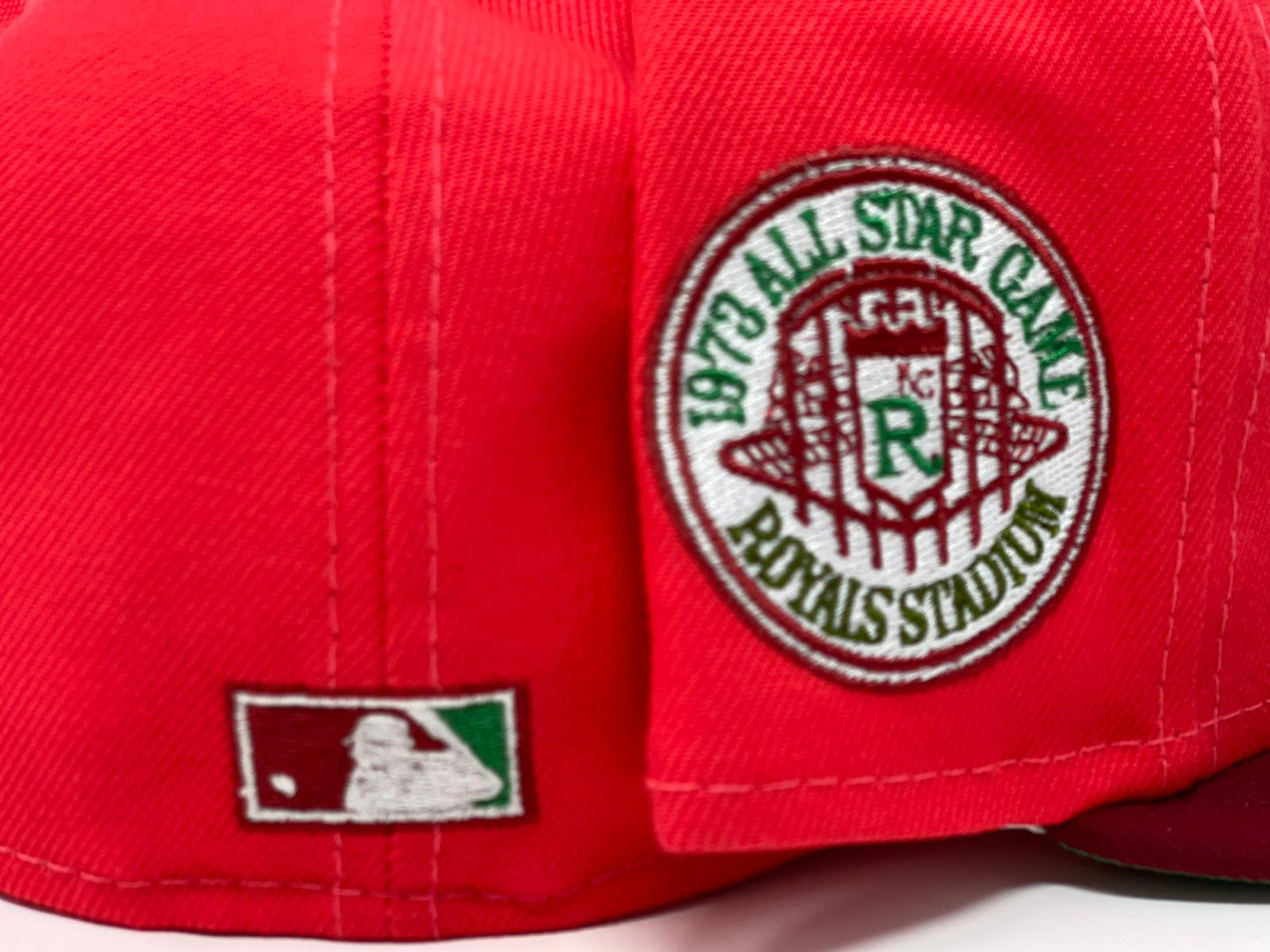 KANSAS CITY ROYALS 1973 ALL STAR GAME "COLEAUS COLLECTION"BOTANICAL GREEN BRIM NEW ERA FITTED HAT