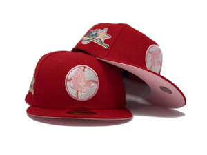 BOSTON RED SOX 1961 ALL STAR GAME " STRAWBERRY REFRESHER" RED PINK BRIM NEW ERA FITTED HAT
