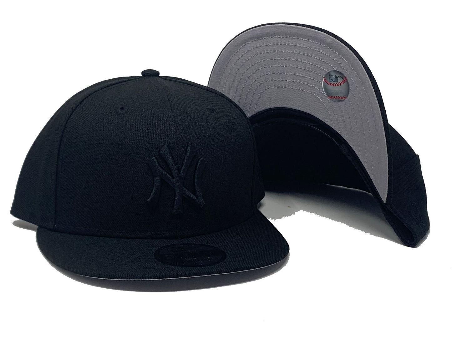Black New York Yankees Black Logo New Era 950 Snapback Hat