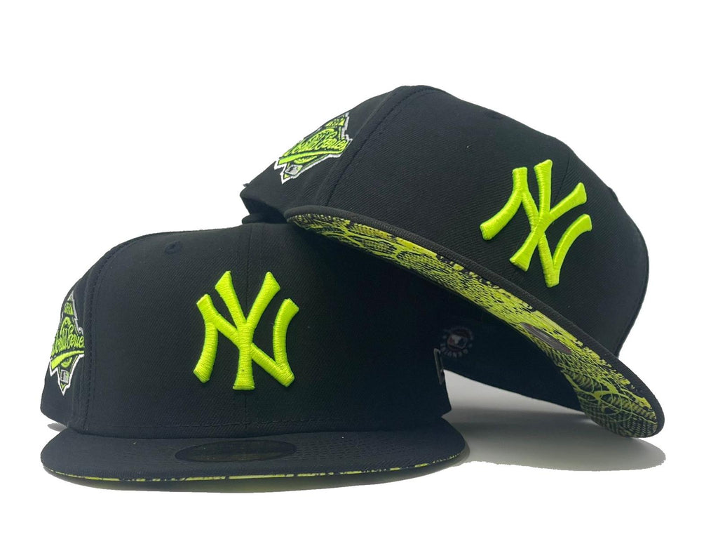 New York Yankees 1996 World Series Snakeskin Print Brim New Era Fitted Hat