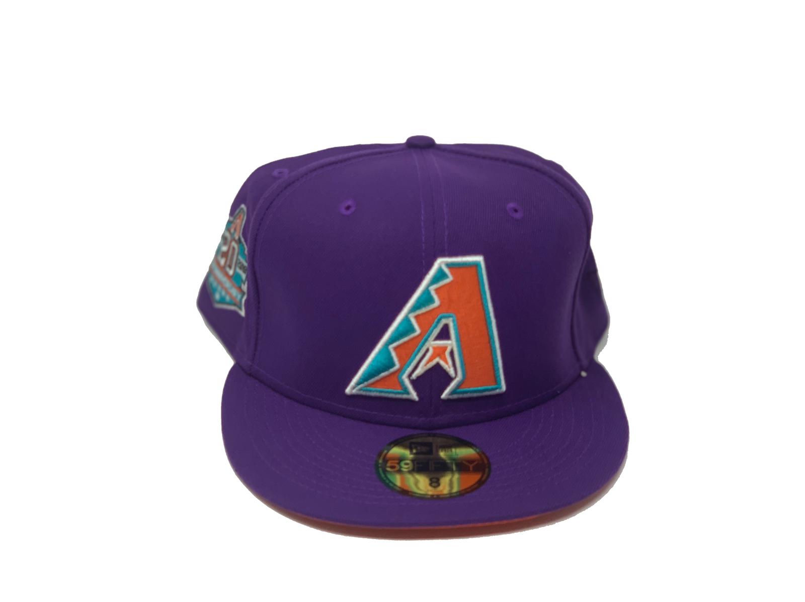 Arizona Diamondbacks CHAIN STITCH HEARTS Purple Fitted Hat