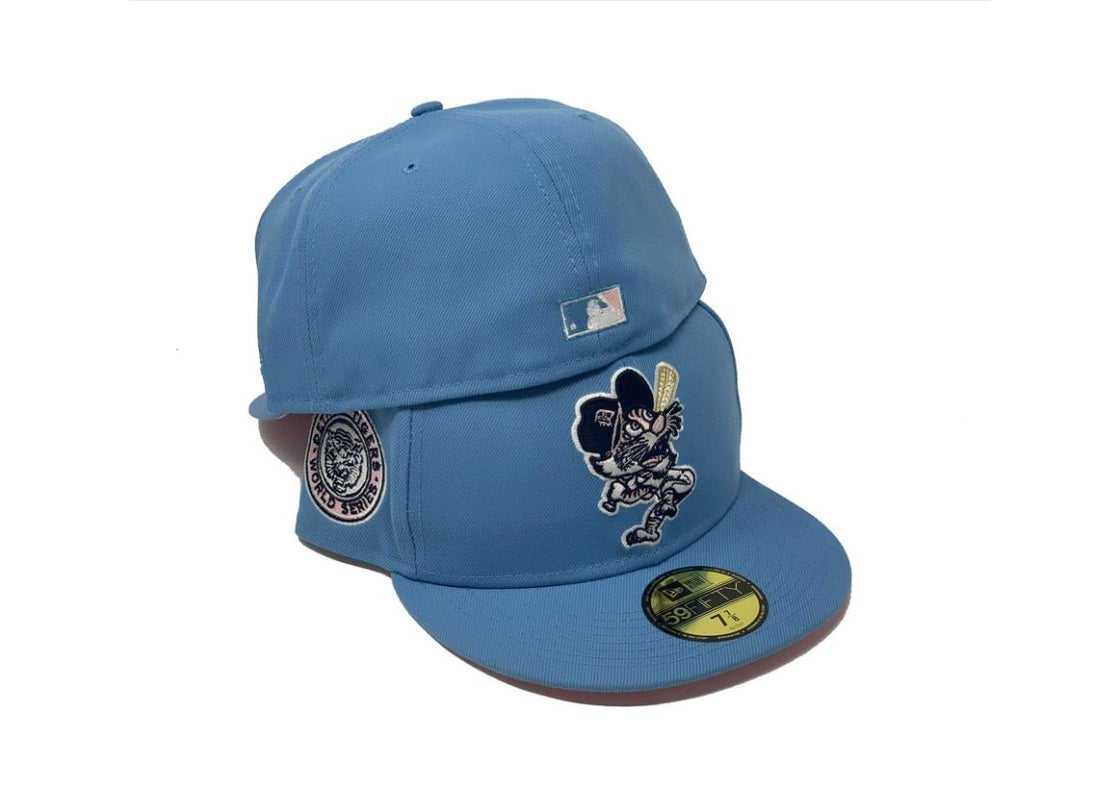 Sky Blue Detroit Tigers 1968 World Series Custom New Era Fitted Hat