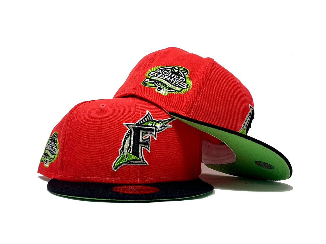 Infrared Florida Marlins 2003 World Series Custom New Era Fitted