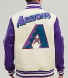 ARIZONA DIAMONDBACKS RETRO CLASSIC RIB WOOL VARSITY JACKET