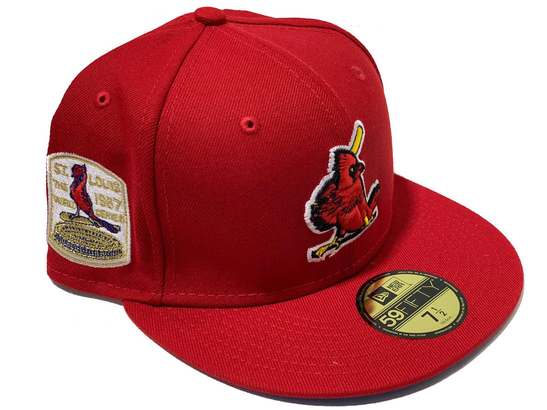 ST. LOUIS CARDINALS 1967 WORLD SERIES RED ICY BRIM NEW ERA FITTED HAT