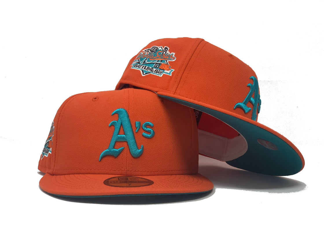 Orange Oakland Athletics 1989 Battle of The Bay New Era Fitted