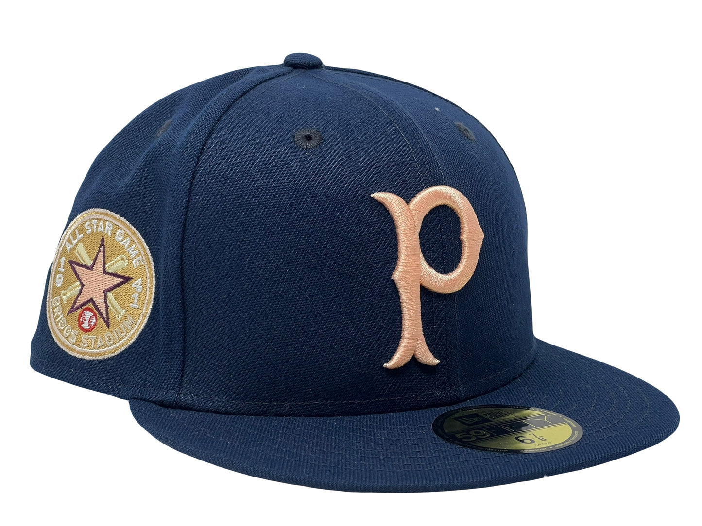 Pittsburgh  Pirates 1941 All Star Game Navy Peach Brim New Era Fitted Hats