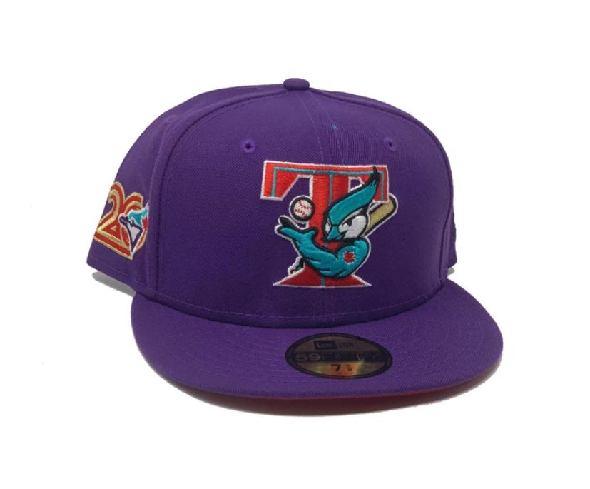 Purple Toronto Blue Jays 20th Anniversary Custom New Era Fitted Hat