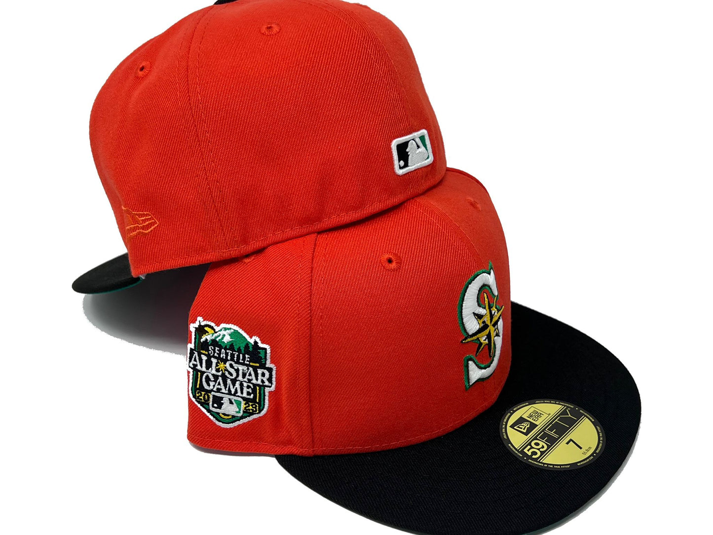 Seatle Mariners 2023 All Star Game Glow In The Dark Punkin Collection" Green Brim New Era Fitted Hat