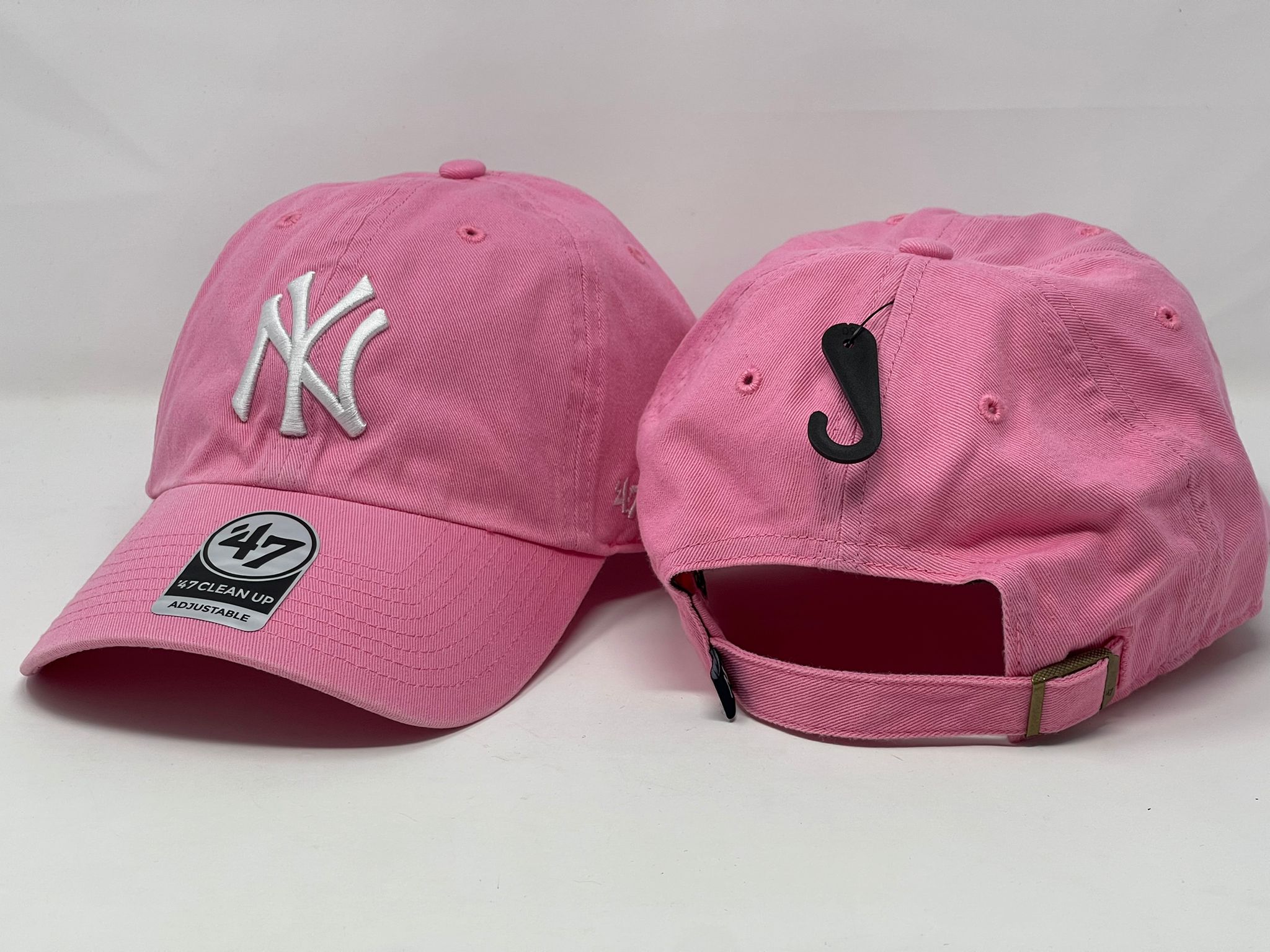Girls Youth New York Yankees '47 Pink Groovy Clean Up Adjustable Hat