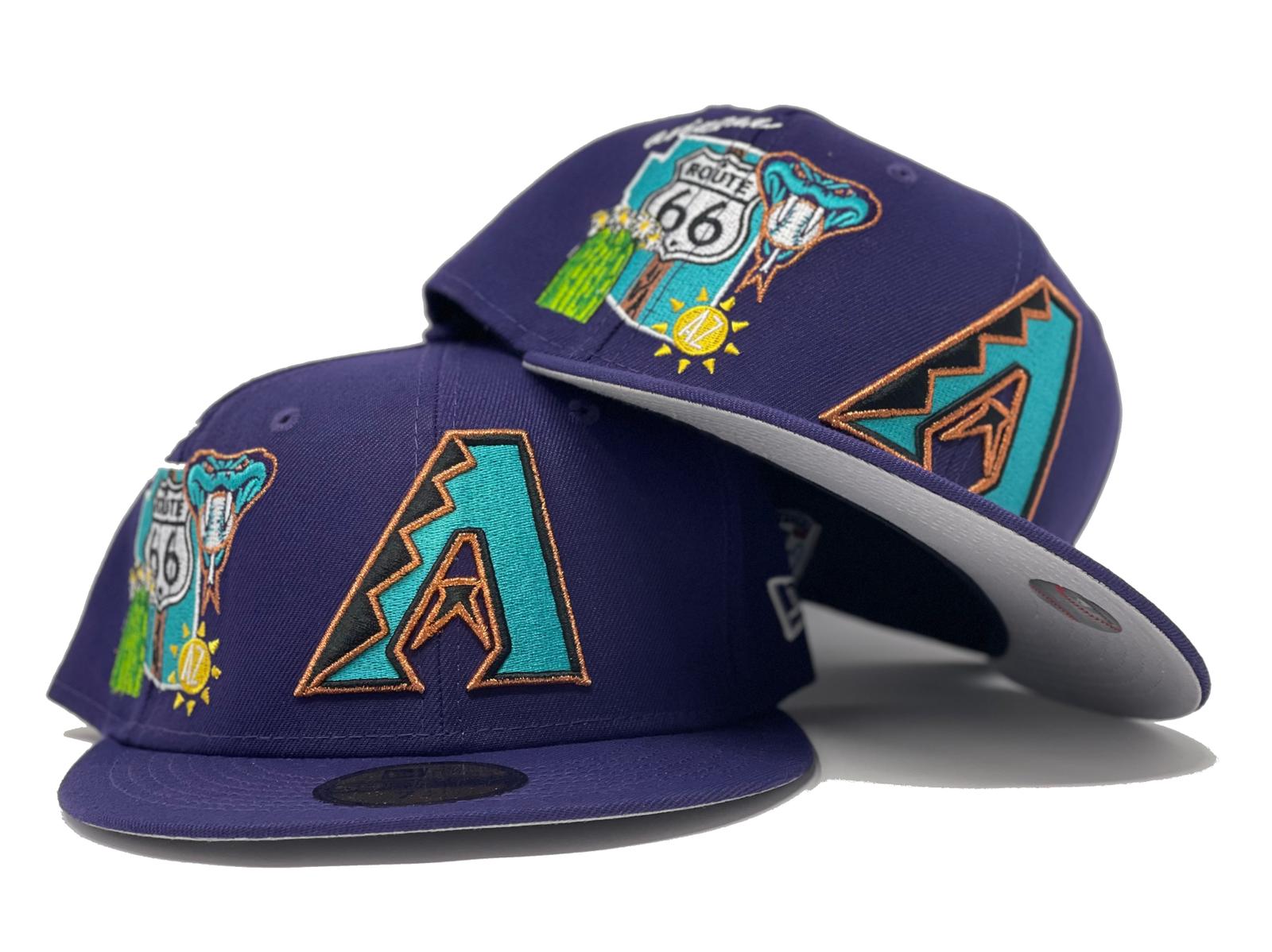 New Era Crown Champs Arizona Diamondbacks 59/50 Fitted Hat (60243478) Purple / 7 1/8