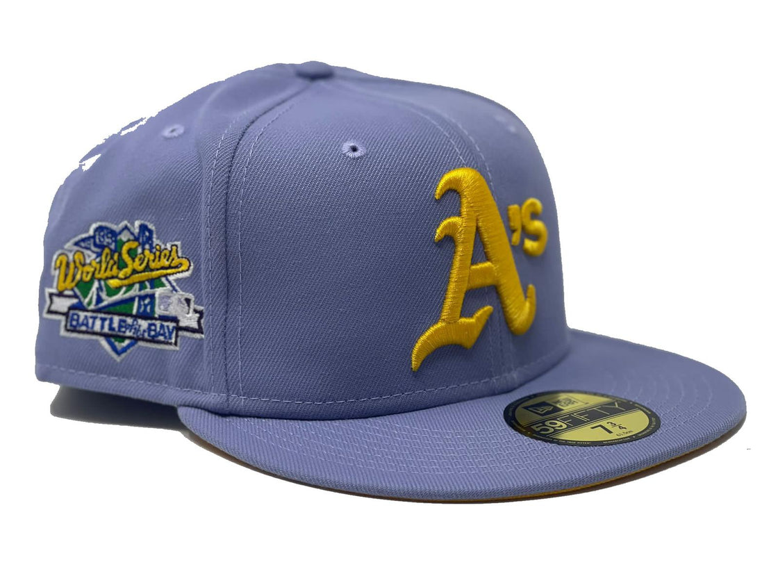 Lavender Oakland Athletics 1989 Battle of the Bay New Era Fitted hat