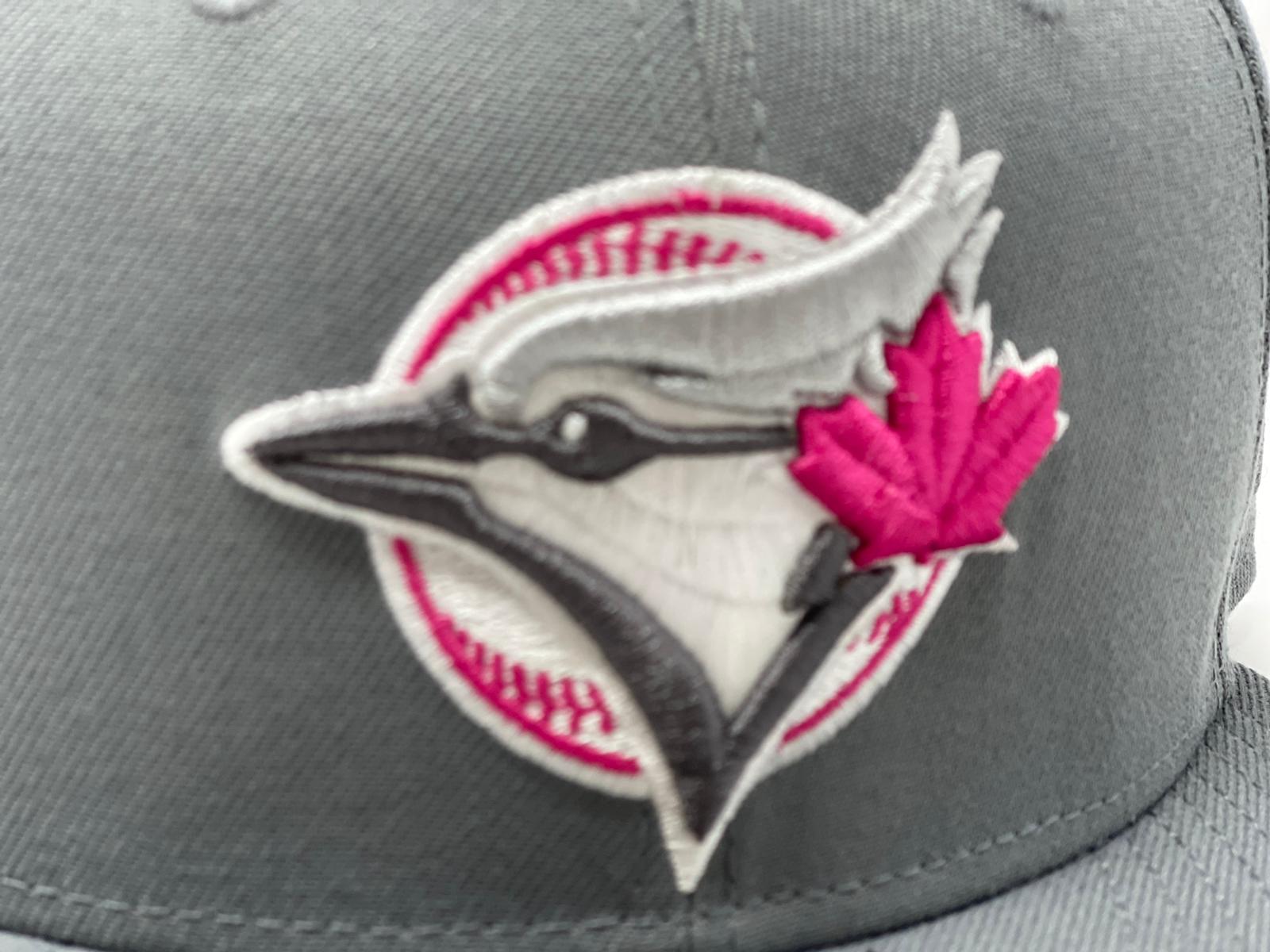 Pink Glazed Coll. Blue Jays New Era 59FIFTY Gray & Graphite Hat