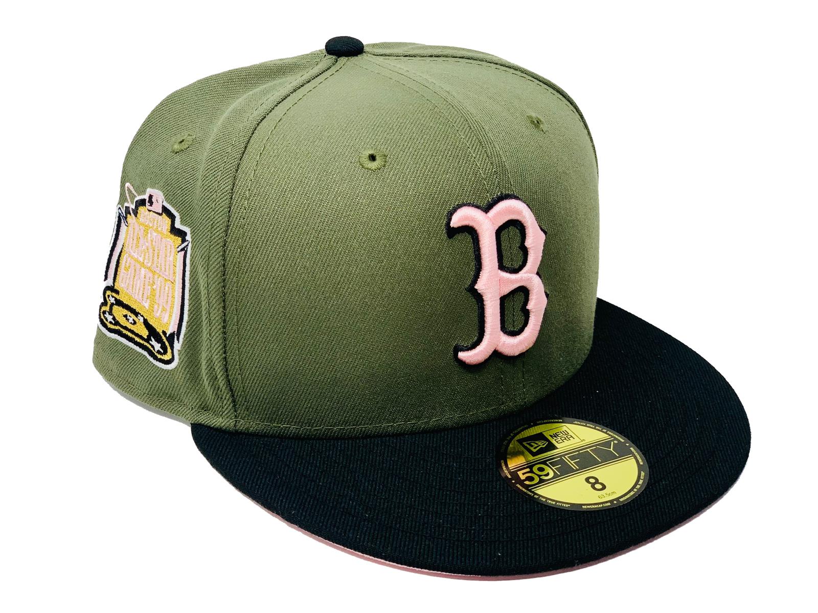 Boston Red Sox New Era Cooperstown Collection 1999 MLB All-Star Game  Passion Forest 59FIFTY Fitted Hat - Pink/Green
