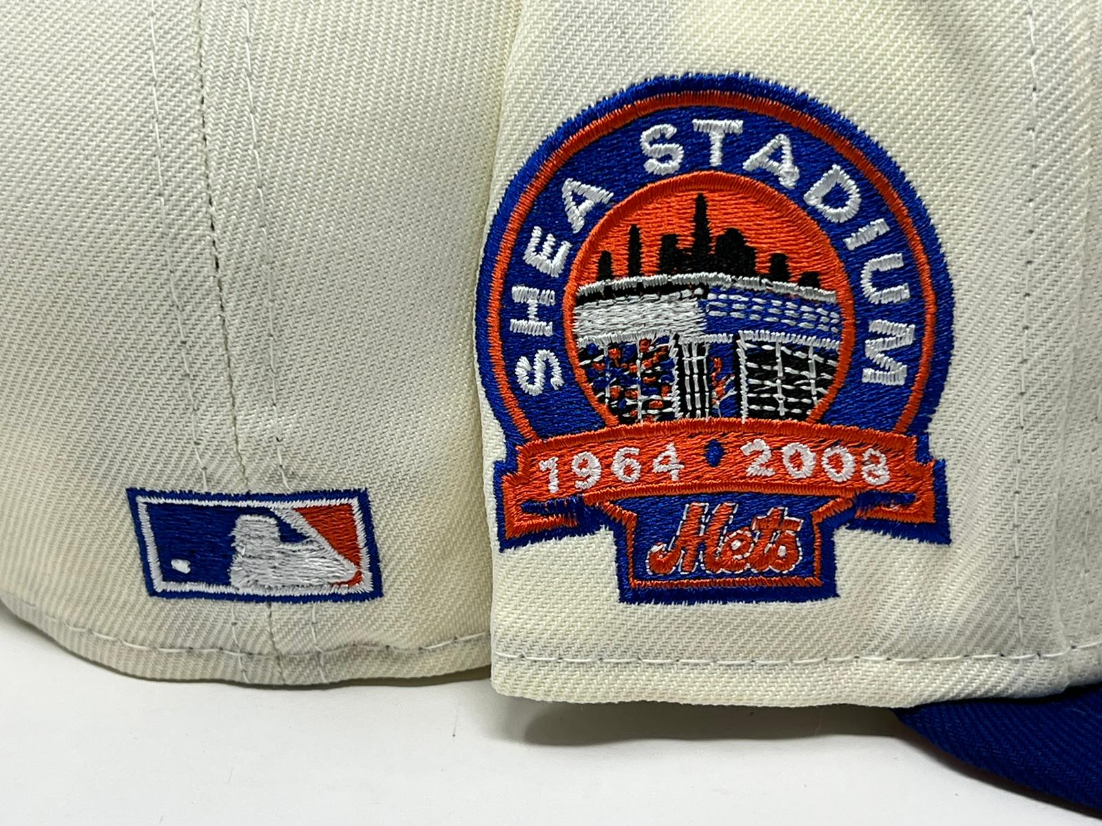 Royal Blue New York Mets Orange Bottom Dice Collection Shea Stadium Final Season Patch New Era 59FIFTY Fitted 67/8