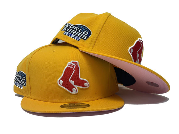 Yellow Boston Red Sox 2004 World Series New Era Snapback Hat