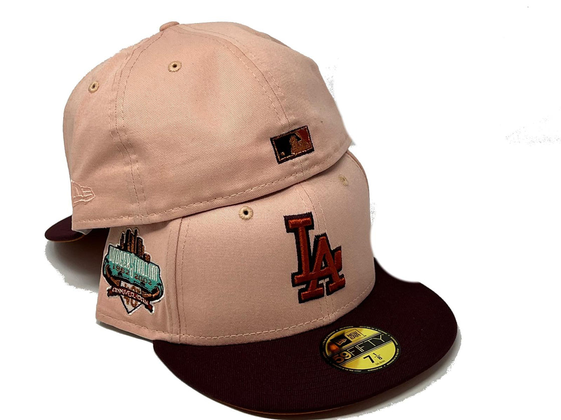 LOS ANGELES DODGERS 40TH ANNIVERSARY RUST BRIM NEW ERA FITTED HAT