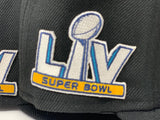 KANSAS CITY CHIEFS 55TH SUPER BOWL ON FIELD BLACK NEW ERA FITTED HAT