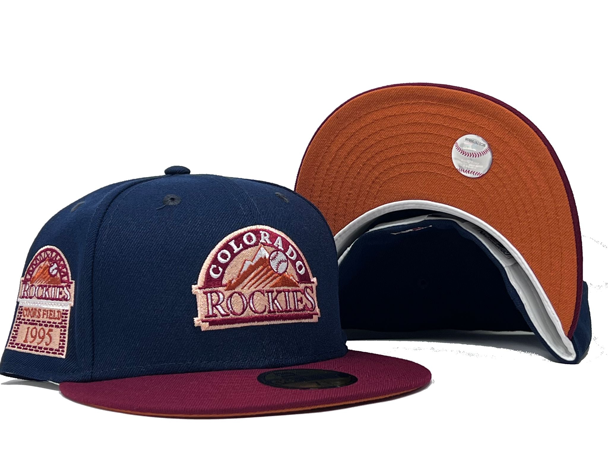 TEXAS RANGERS 50TH ANNIVERSARY CORDUROY BRIM PACK ORANGE UNDER