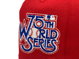 NEW YORK YANKEES 75TH WORLD SERIES RED ICY BRIM NEW ERA FITTED HAT