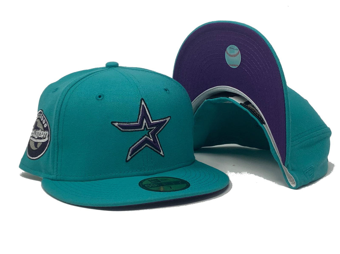 Teal Houston Astros 45th Anniversary Custom New Era Fitted Hat