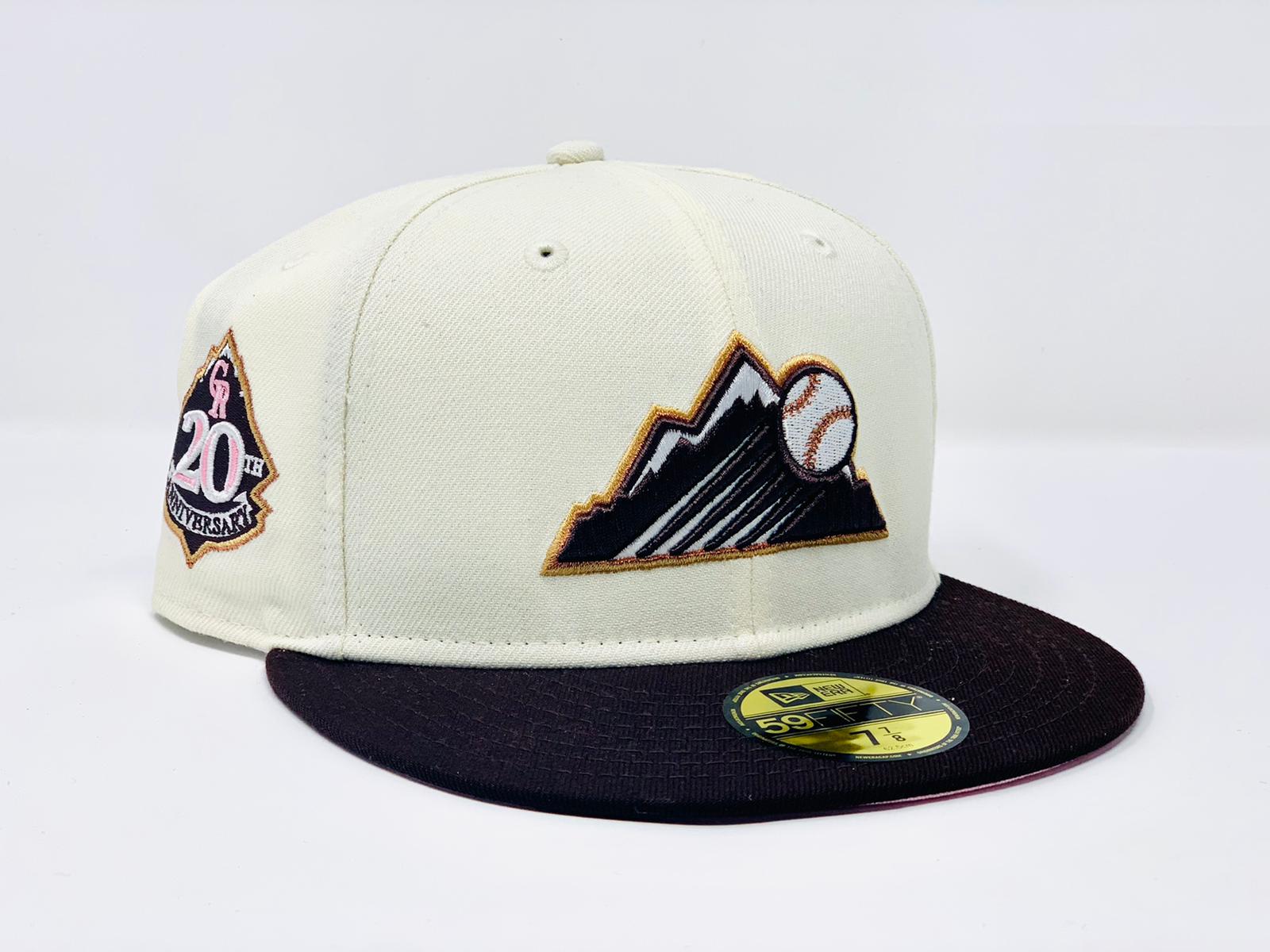 COLORADO ROCKIES 20TH ANNIVERSARY OFF WHITE CROWN DEEP BROWN VISOR PIN –  Sports World 165