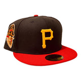 PITTSBURGH PIRATES 1959 ALL STAR GAME BLACK RED GRAY BRIM NEW ERA FITTED HAT
