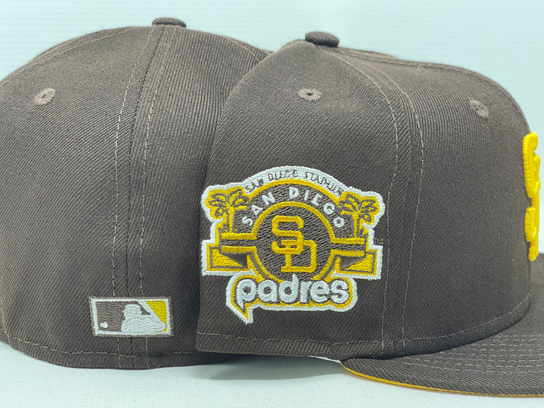 Dark Brown San Diego Padres Custom 59fifty New Era Fitted Hat