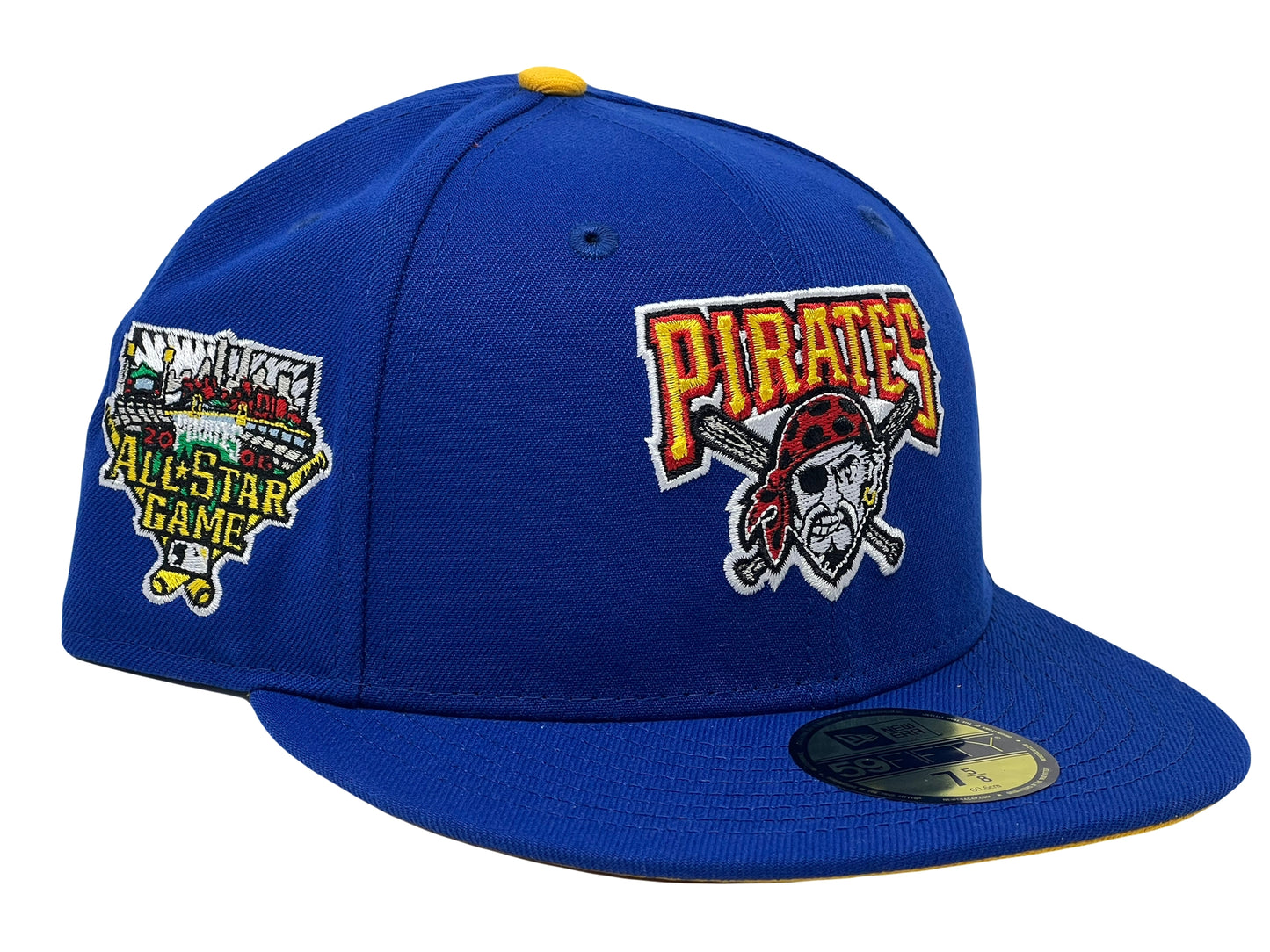 Pittsburh Pirates 2006 All Star Game Royal Taxi Yellow Brim New Era Fitted Hat